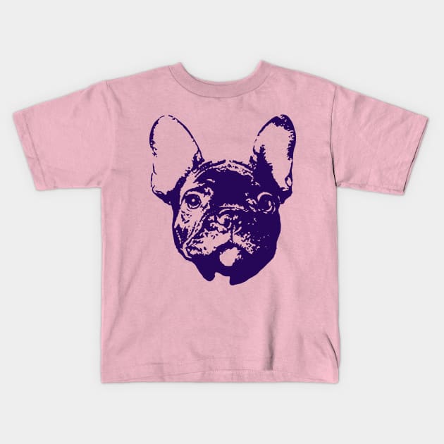 French Bulldog Kids T-Shirt by TimeTravellers